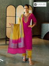 Vardan By Kadlee Viscose Weving Surat Kurti With Bottom Dupatta Wholesale Market
